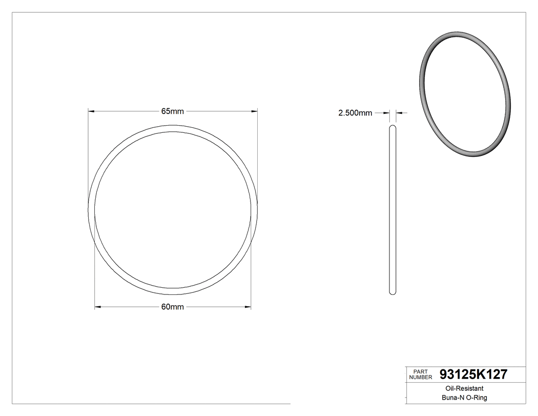 Technical drawing - 93125K127